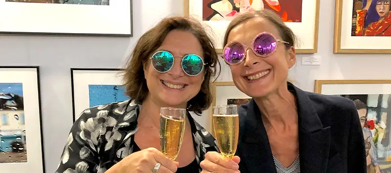 Salon expo4art - Paris Le marais - Exposition Pionus Galerie - Sophie Moisan et Caroline Moisan