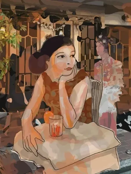 Tokyo kari - Peinture de Caroline Moisan