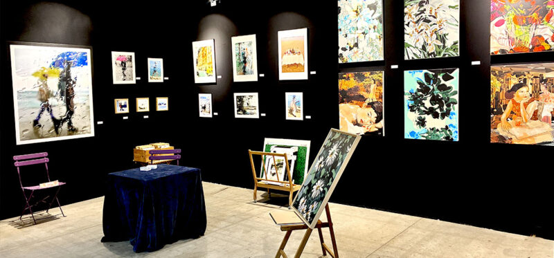 Stand Salon d'art contemporain 3F à Luxembourg